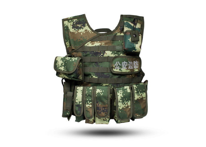 Military Ballistic Military Tactical Vest, Molle Jungle Camo Bullet Resistant Vest dostawca