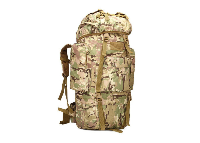65L poliestrowe wojskowe plecaki taktyczne Wewnętrzna kieszeń na zamek błyskawiczny Z niestandardowym logo dostawca