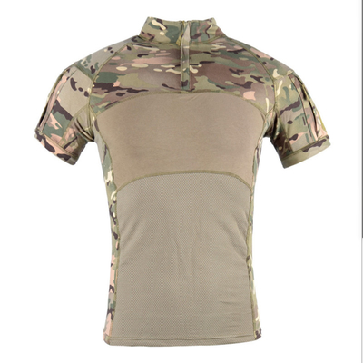 Wojskowa odzież taktyczna CP CAMO 100% bawełniana koszula wojskowa z okrągłym dekoltem