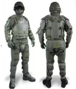 Army Green Full Body Riot Suit Podszewka z pianki polietylenowej Kombinezon do kontroli zamieszek