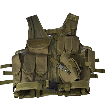 Regulowana wojskowa kamizelka taktyczna z odpinanymi ramiączkami z nylonu