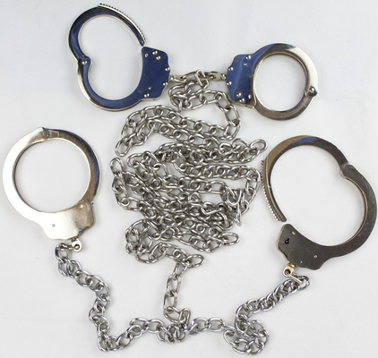 Kajdanki i kajdanki ze stali węglowej ze stali węglowej dla więźnia