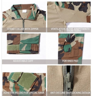 ACU 65/35 Military Tactical Wear Multicam CP Camouflage Odporny na rozdarcie