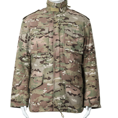 Odzież taktyczna Stock M65 Kurtka gotowa do wysyłki Ciepła kurtka CP CAMO z wewnętrzną warstwą kurtki wojskowej