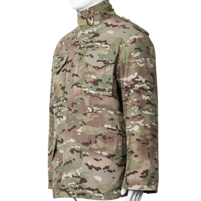 Odzież taktyczna Stock M65 Kurtka gotowa do wysyłki Ciepła kurtka CP CAMO z wewnętrzną warstwą kurtki wojskowej