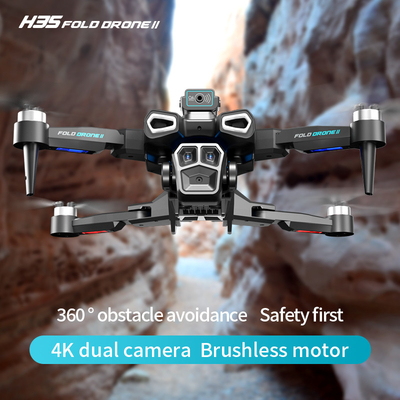 Profesjonalny 4K HD ESC Dual Camera Mini Drone H35 Brushless Optical Flow WIFI Quadcopter Unikanie przeszkód