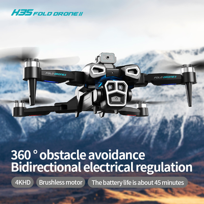 Profesjonalny 4K HD ESC Dual Camera Mini Drone H35 Brushless Optical Flow WIFI Quadcopter Unikanie przeszkód