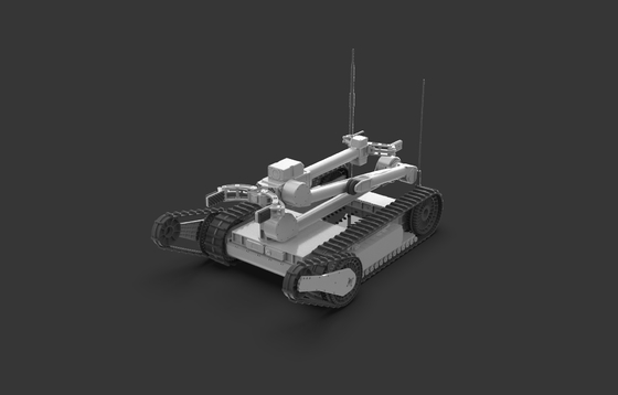 Zdalnie sterowany sterowany robot detonujący materiał wybuchowy, pojazd detonujący materiał wybuchowy na terenie