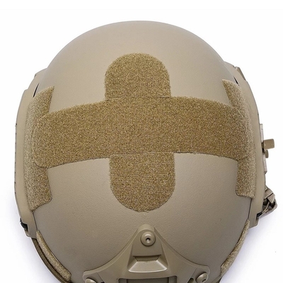 FAST Kask balistyczny NIJ IIIA Basykot ochronny Kevlar Taktyczny Duży Kask High Cut Khaki