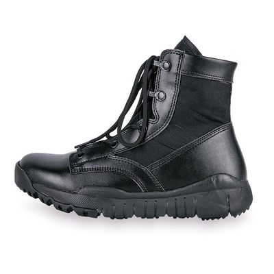 Buty taktyczne z wodoszczelną skórą, sznurówką, zamknięciem / bawełnianą podszewką