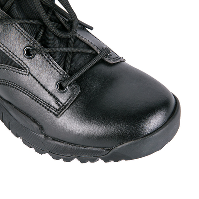 Buty taktyczne z wodoszczelną skórą, sznurówką, zamknięciem / bawełnianą podszewką