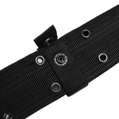Czarny szybki wypuszczalnik zewnętrzny wodoodporny PP Custom Webbing Pas taktyczny dla mężczyzn Trening taktyczny Sporty na świeżym powietrzu I wędrówki