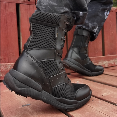 Ultralekkie buty bojowe oddychające czarny kolor piaskowy wysokiego szczytu szkielety bojowe nadmiarowe buty