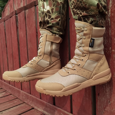 Ultralekkie buty bojowe oddychające czarny kolor piaskowy wysokiego szczytu szkielety bojowe nadmiarowe buty