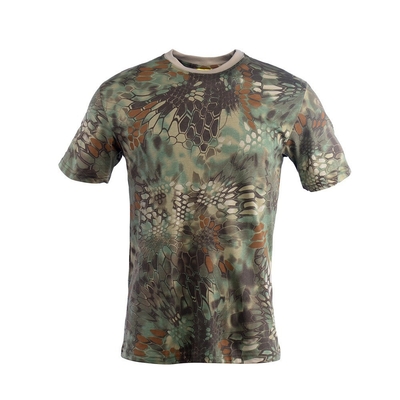 Chiny Xinxin Producent kamuflaż okrągła szyja czysta bawełna krótkie rękawy T-shirt treningowy taktyczny