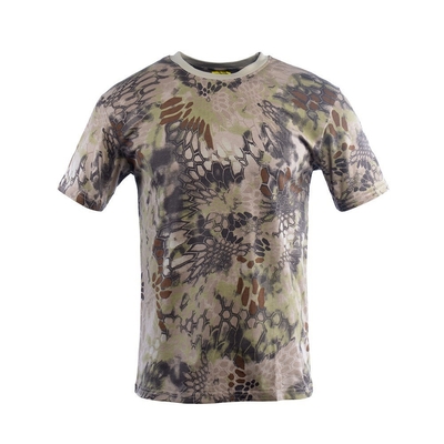 Chiny Xinxin Producent kamuflaż okrągła szyja czysta bawełna krótkie rękawy T-shirt treningowy taktyczny