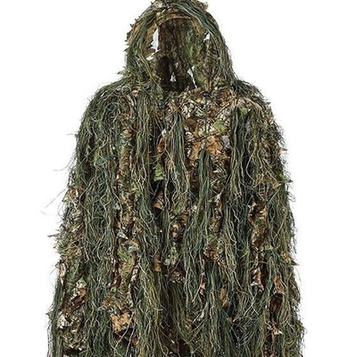 Chiny Xinxin Taktyczny Polowanie Na zewnątrz Trwałe szkolenie Kamuflaż wodoodporny Oddychający 3D Leaf Ghillie Suit