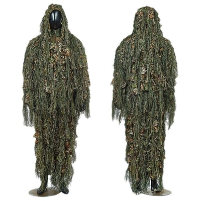 Chiny Xinxin Taktyczny Polowanie Na zewnątrz Trwałe szkolenie Kamuflaż wodoodporny Oddychający 3D Leaf Ghillie Suit