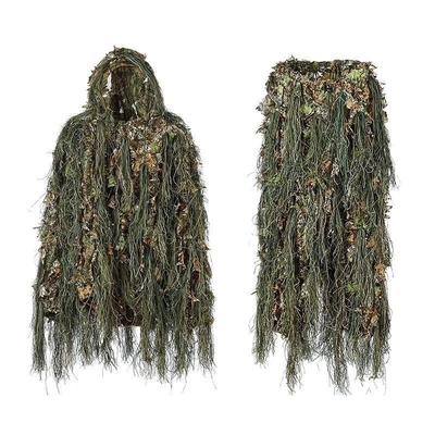 Chiny Xinxin Taktyczny Polowanie Na zewnątrz Trwałe szkolenie Kamuflaż wodoodporny Oddychający 3D Leaf Ghillie Suit