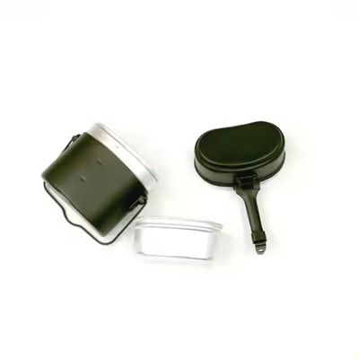 Tactical Canteen Olive Green Aluminium Kettle 3 Piece Lunch Box Tactical Outdoor Gear