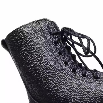 Zindywidualizowane obuwie taktyczne czarny kolor buty skórzane z Geinuen skórzane buty treningowe czarne buty