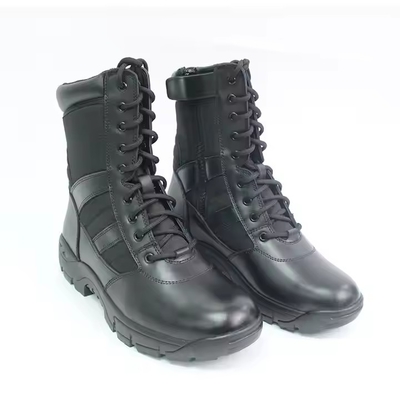 Czarne buty ze skóry pełnoziarnistej buty bezpieczeństwa gumy twarde podeszwy PU prawdziwa skóra buty zewnętrzne dla mężczyzn