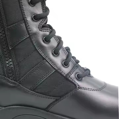 Czarne buty ze skóry pełnoziarnistej buty bezpieczeństwa gumy twarde podeszwy PU prawdziwa skóra buty zewnętrzne dla mężczyzn