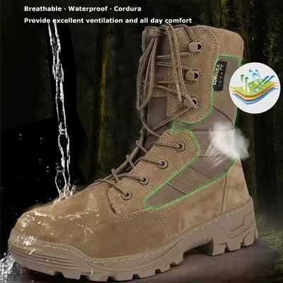 Wytrzymałe buty taktyczne Kojota Walka taktyczne buty bezpieczeństwa dla mężczyzn dla