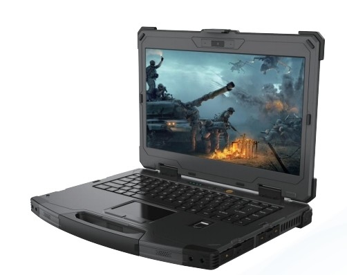 Wojskowe wzmocnienie notebook, wzmocnienie labtop, 14-calowy Single Screen Rugged Portable Laptop