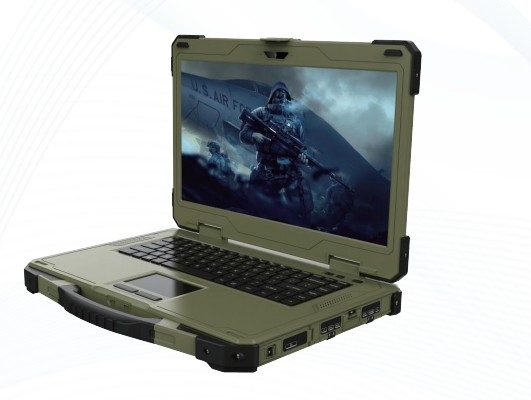 Wojskowe wzmocnienie notebook, wzmocnienie labtop, 14-calowy Single Screen Rugged Portable Laptop
