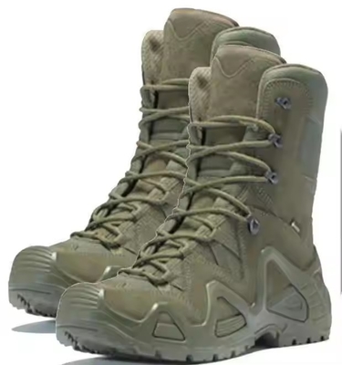 Fabryka Sprzedaż hurtowa wysokiej klasy brązowej skóry sporty na świeżym powietrzu Survival Desert Safety Taktyczne buty bojowe