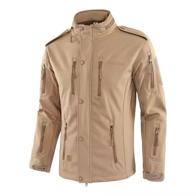 Stosowane męskie sportowe kamuflaże ciepłe zielone wodoodporne czarne treningi na zewnątrz Softshell Polar Fleece Marynarka zimne kurtki taktyczne