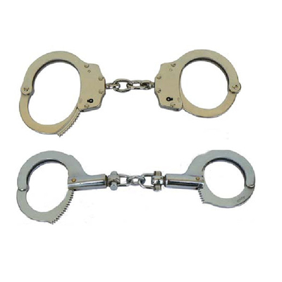 Real Metal Irish Handcuffs Anti Riot Police Equipment For Criminals Prisoners Outlaws