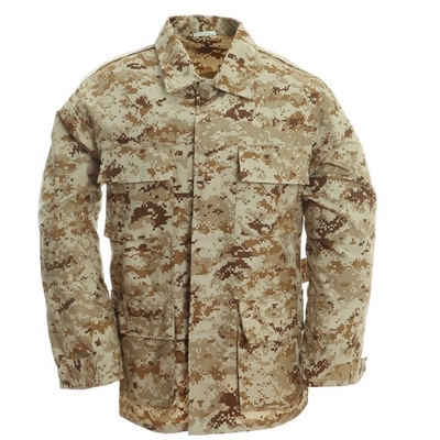 Męskie spodnie BDU Rip Stop + kurtka EDC taktyczne spodnie bojowe mundur wojskowy z pustynnym cyfrowym kamuflażem